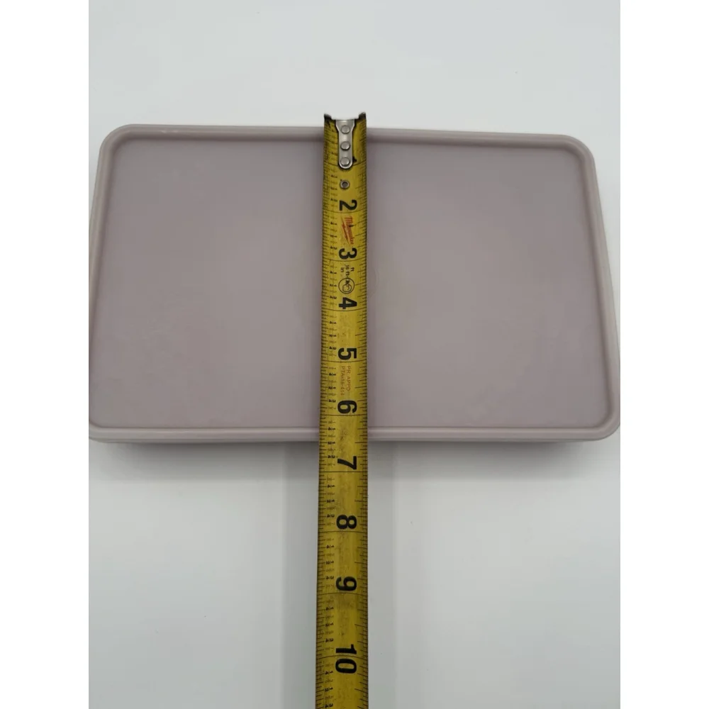 Vintage Tupperware Bacon Keeper, Meat Tray, Tenderizer w Lid Paprika #1292
